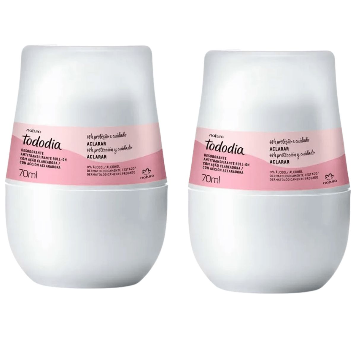 NATURA - Desodorante antitranspirante roll aclarador x 2