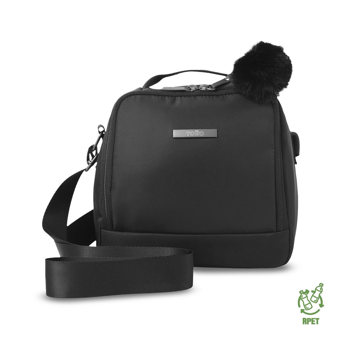 TOTTO - Lonchera Térmica Con Portacomidas Adelaide Negro Mujer Totto