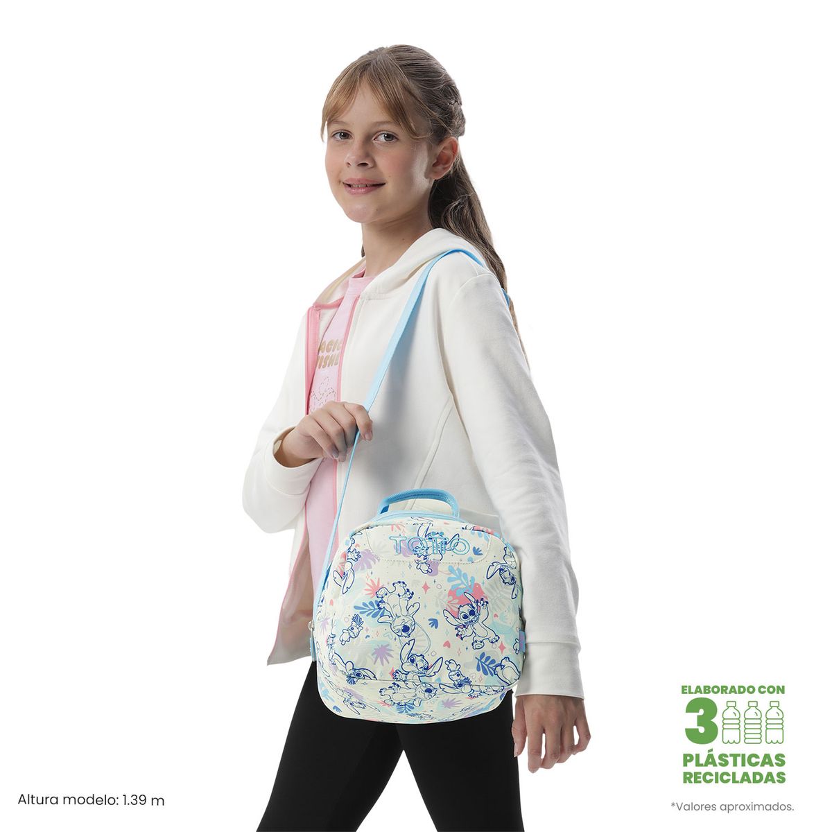 TOTTO - Lonchera Escolar Borrador Stitch M Para Niña Totto