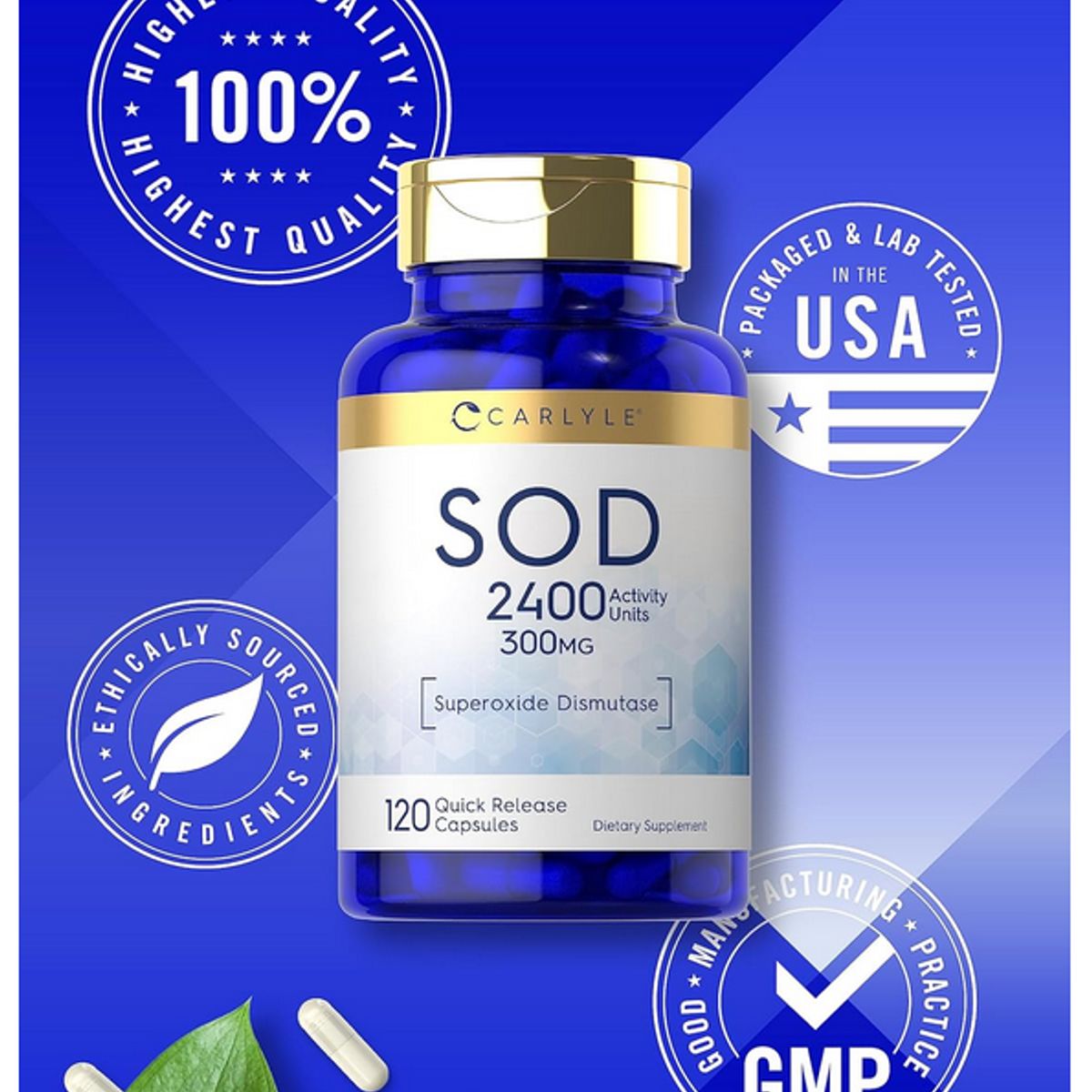 GENERICO - Sod  Superóxido Dismutasa 120 Capsulas