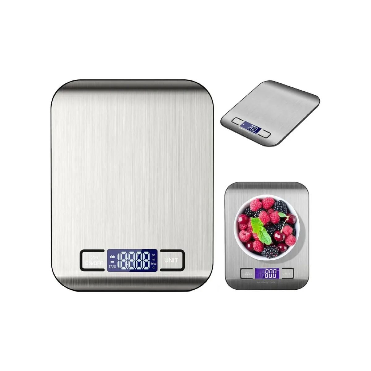 SOKANY - Gramera Bascula Digital Sokany 5 Kg  Diseño Plateada SK-19026