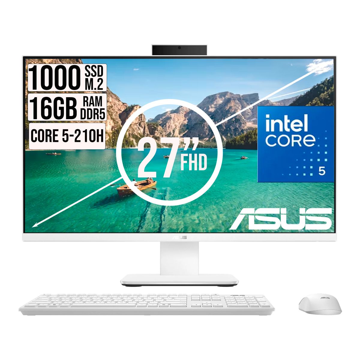 ASUS - Todo En Uno Asus Intel Core 5 210H Ssd 1tb Ram 16gb 27 Fhd