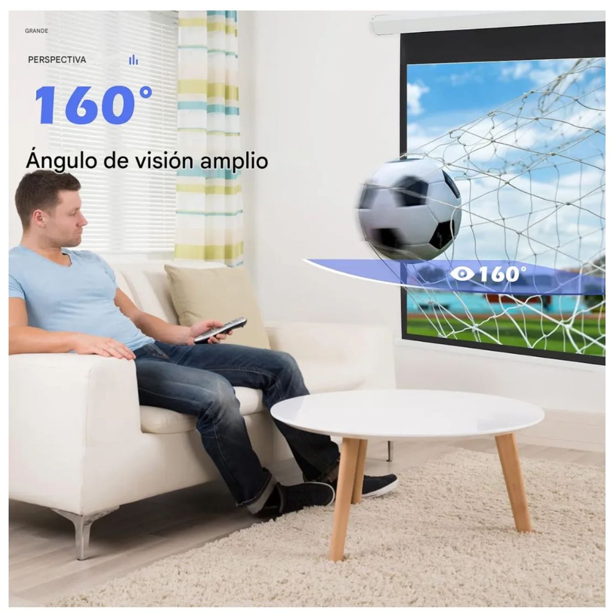 COLME TECHNOLOGY HOME - Telón Pantalla De Proyector Eléctrico 84 Pulgadas 16:9 4k/8k