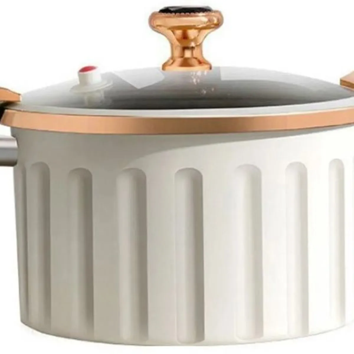 ZHOPI CO - Olla De Micro Presión Antiadherente De Lujo Con Tapa Vidrio