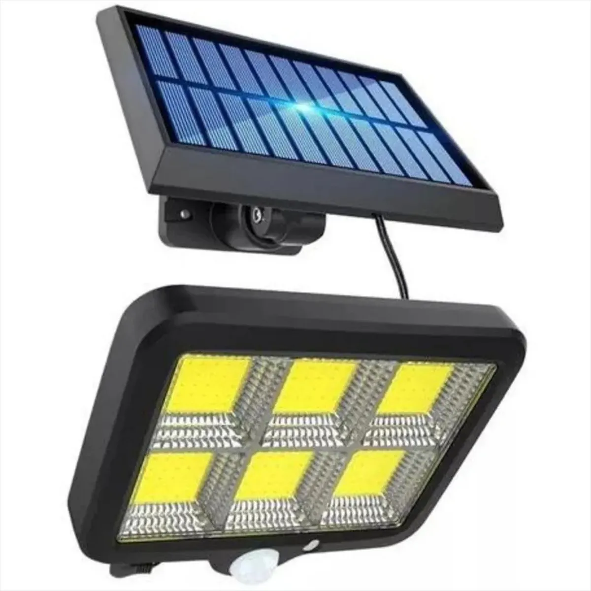 GENERICO - Reflector Solar LED Exterior con Sensor de Movimiento y Panel Independiente