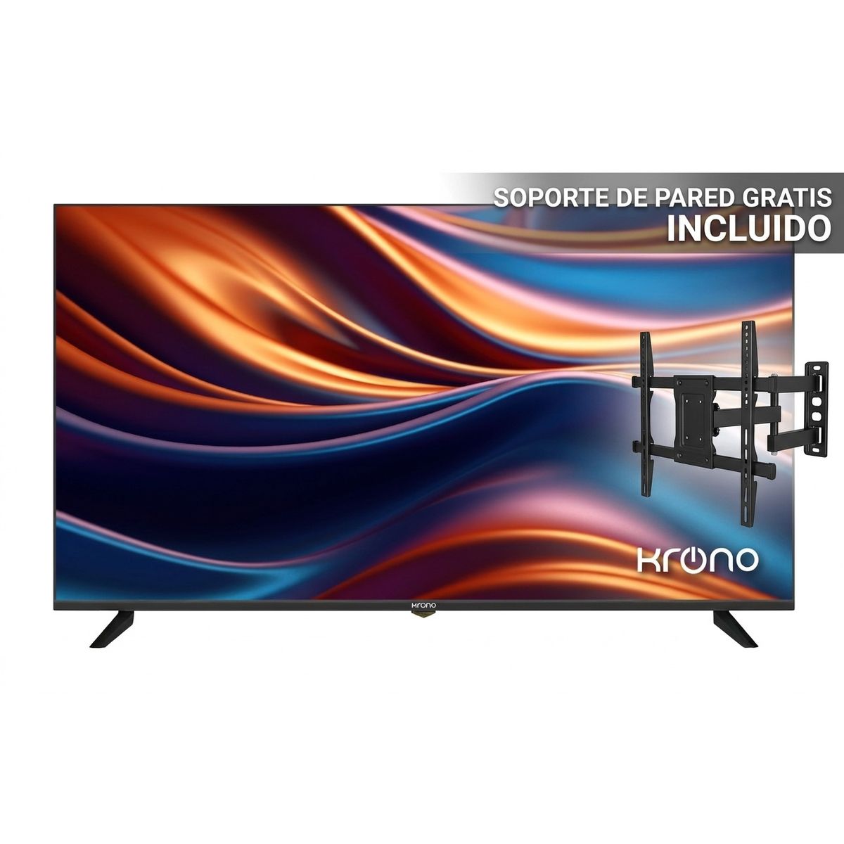 KRONO - Smart TV Krono 50 Pulgadas LED 4K Ultra HD - Android TV + Soporte Pared Gratis