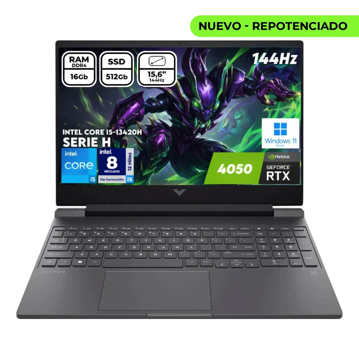 HP - Portátil Hp Victus Gamer Intel Core I5-13420h Ram 16gb Ssd 512gb Rtx 4050