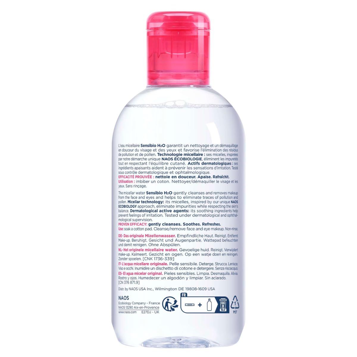 BIODERMA - Bioderma - Sensibio - Agua Micelar H2O - Limpiador Desmaquillante 250ml