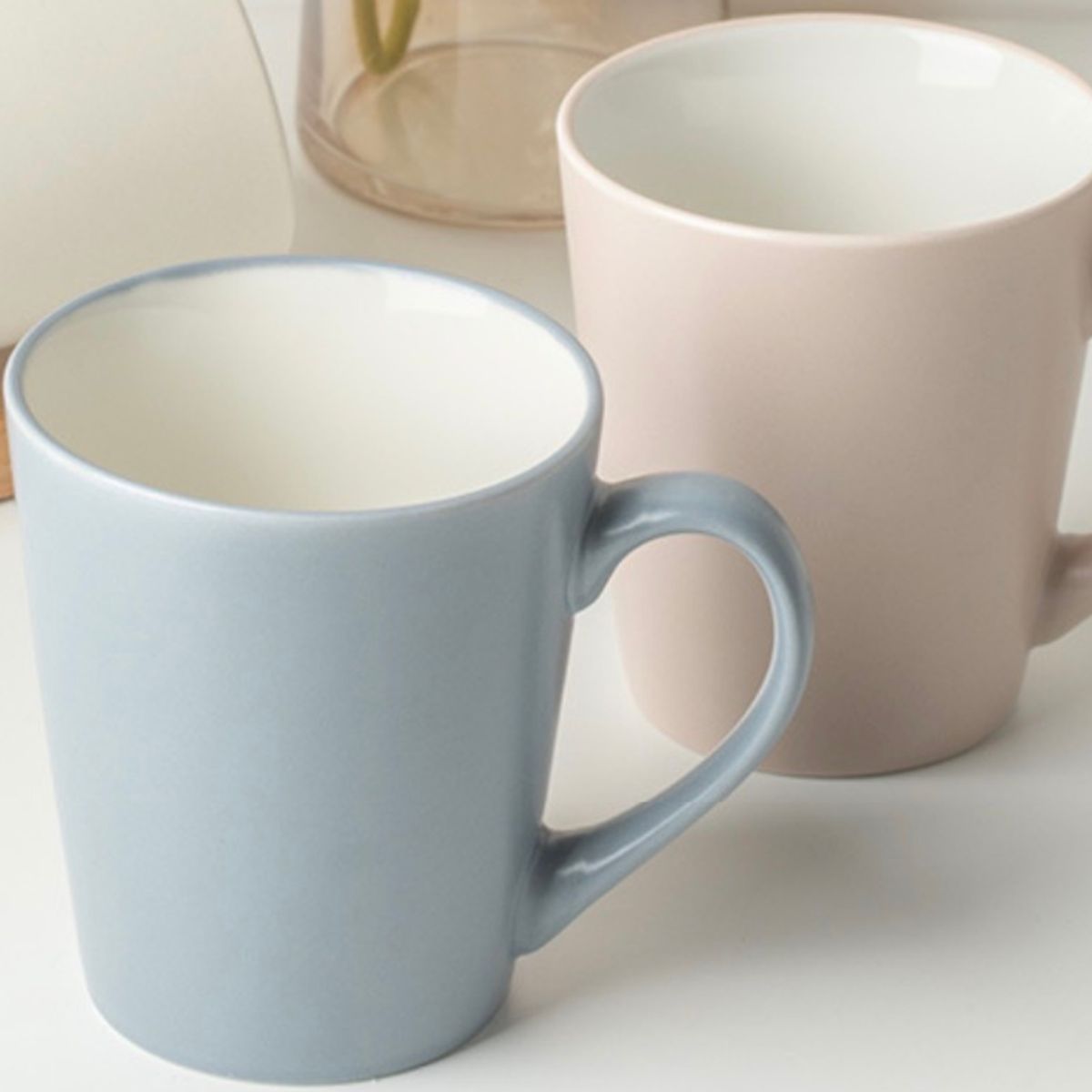 MULTIPLACE COLOMBIA - set de pocillos en ceramica finos para cafe, te, chocolate 380 ml X3-