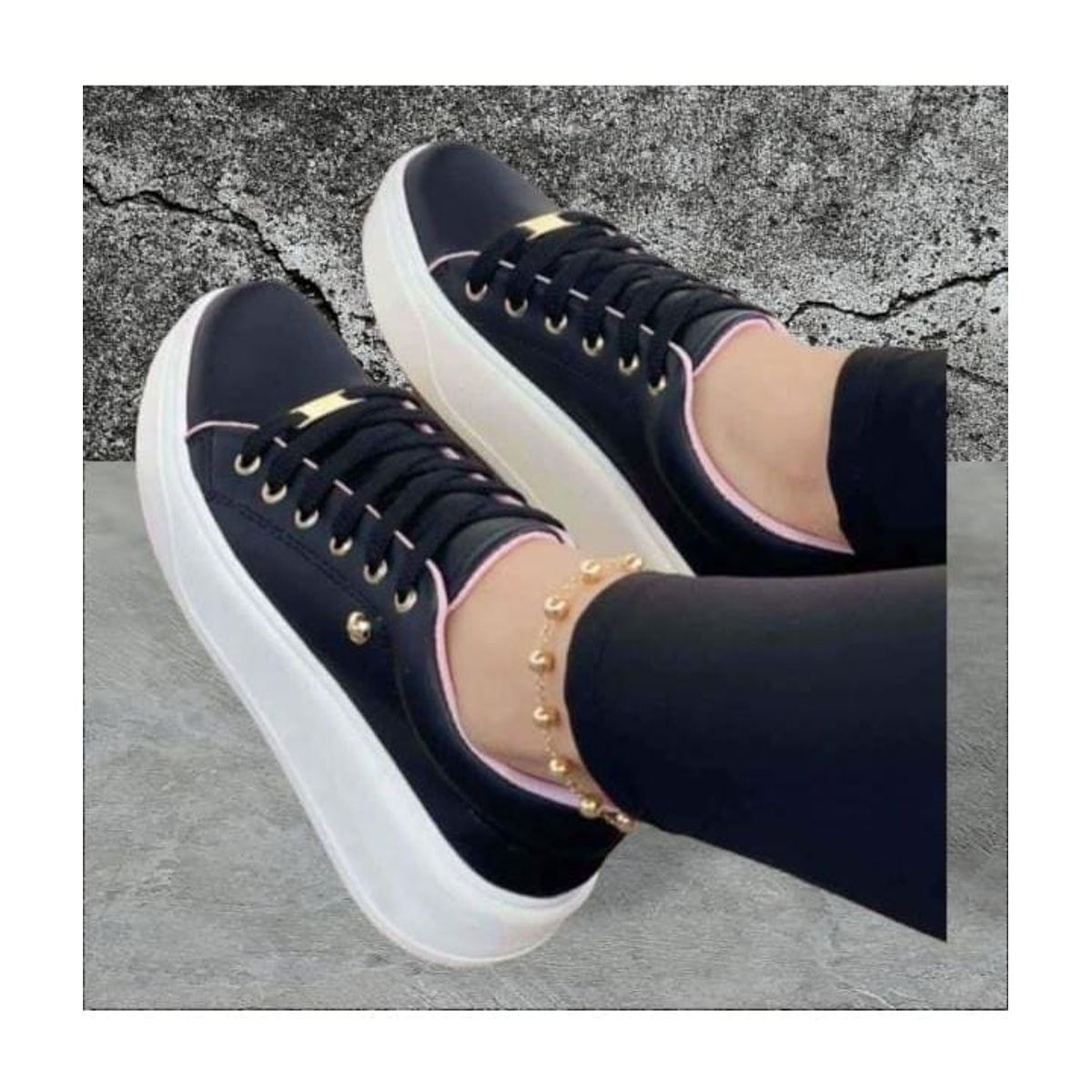 URBANISTA - TENIS PARA MIJER COLOR NEGRO