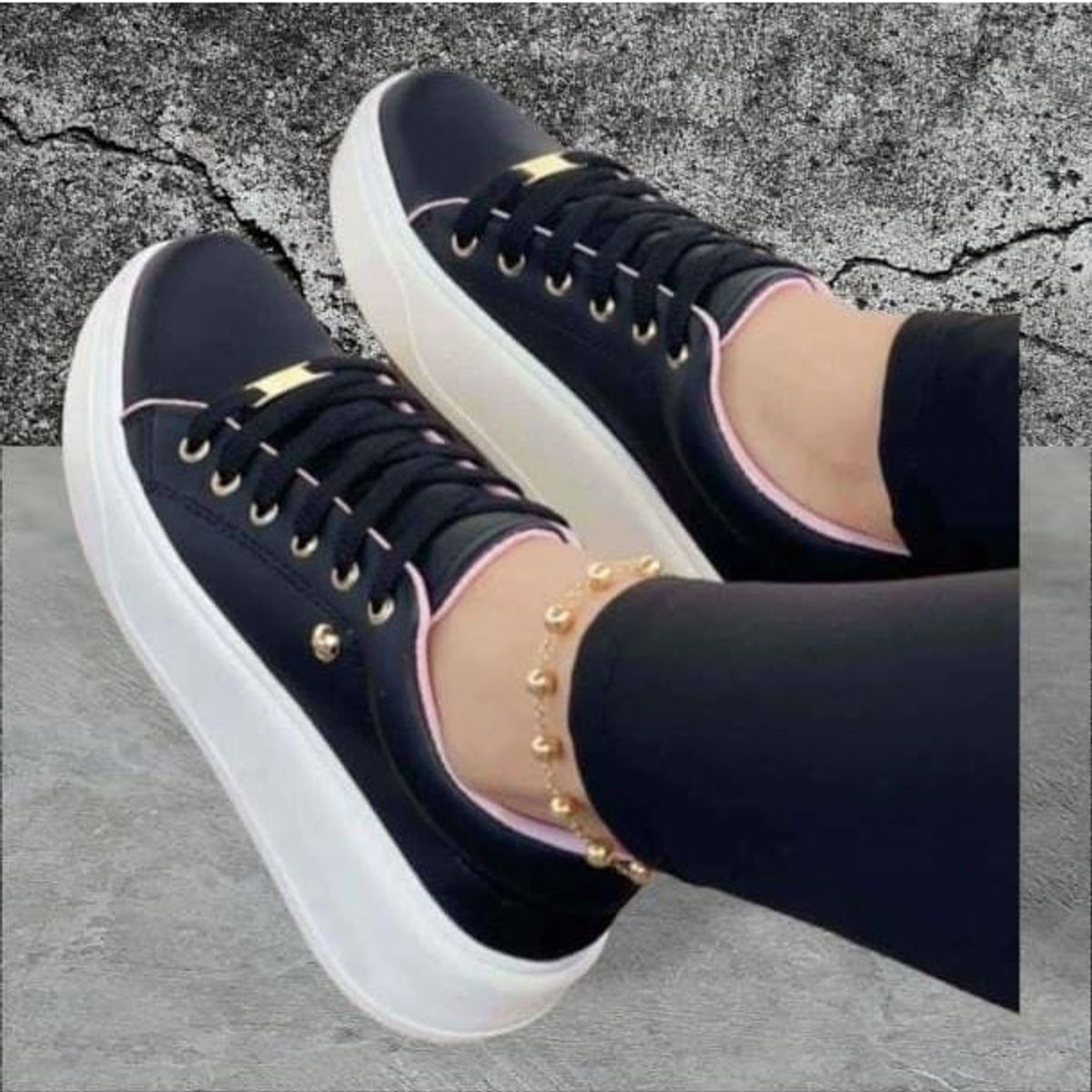 URBANISTA - TENIS PARA MIJER COLOR NEGRO