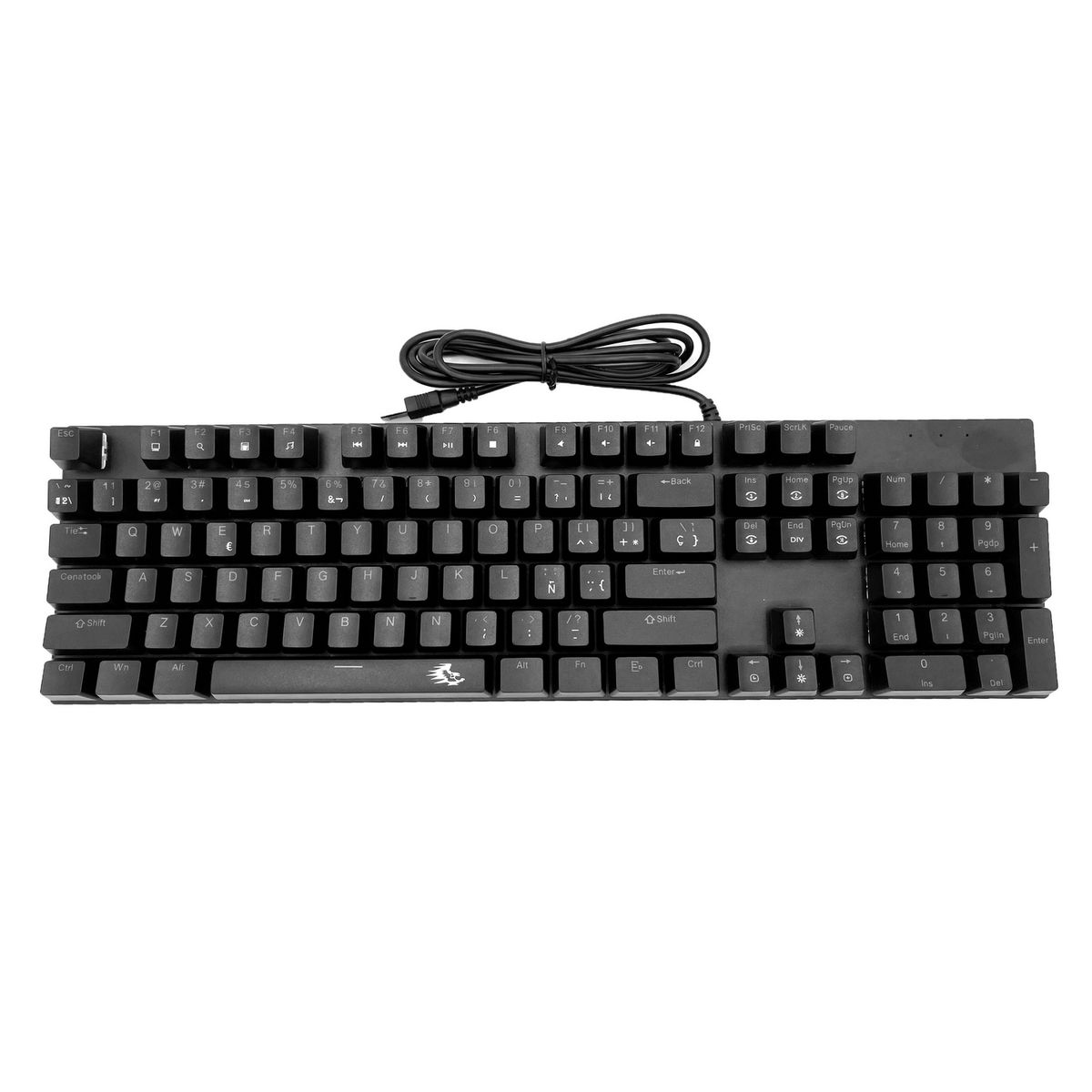GENERICO - Teclado Mecánico Gamer Led Rgb Español K600 Laptop Oficina