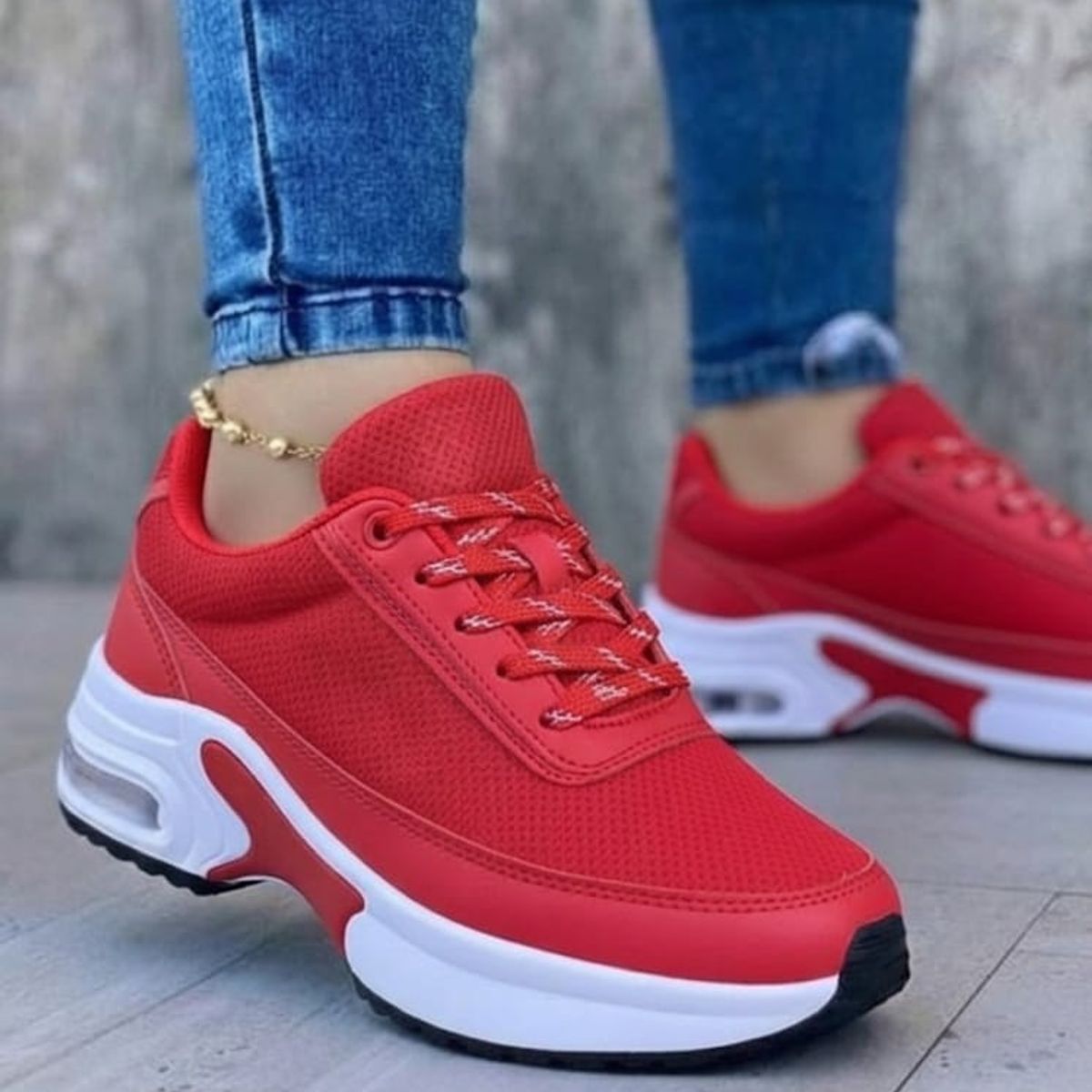 URBANISTA - TENIS PARA MUJER COLOR ROJO