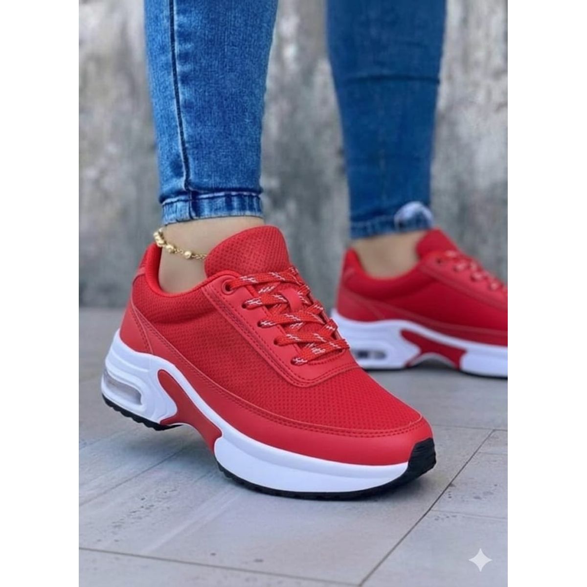 URBANISTA - TENIS PARA MUJER COLOR ROJO
