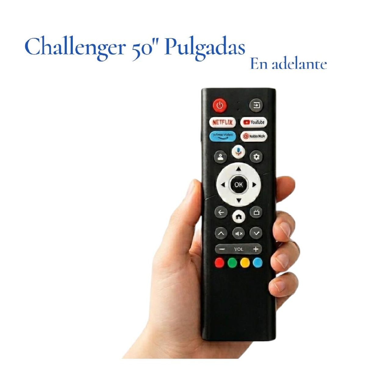 GENERICO - Control Remoto para TV Challenger 50 Pulgadas en Adelante