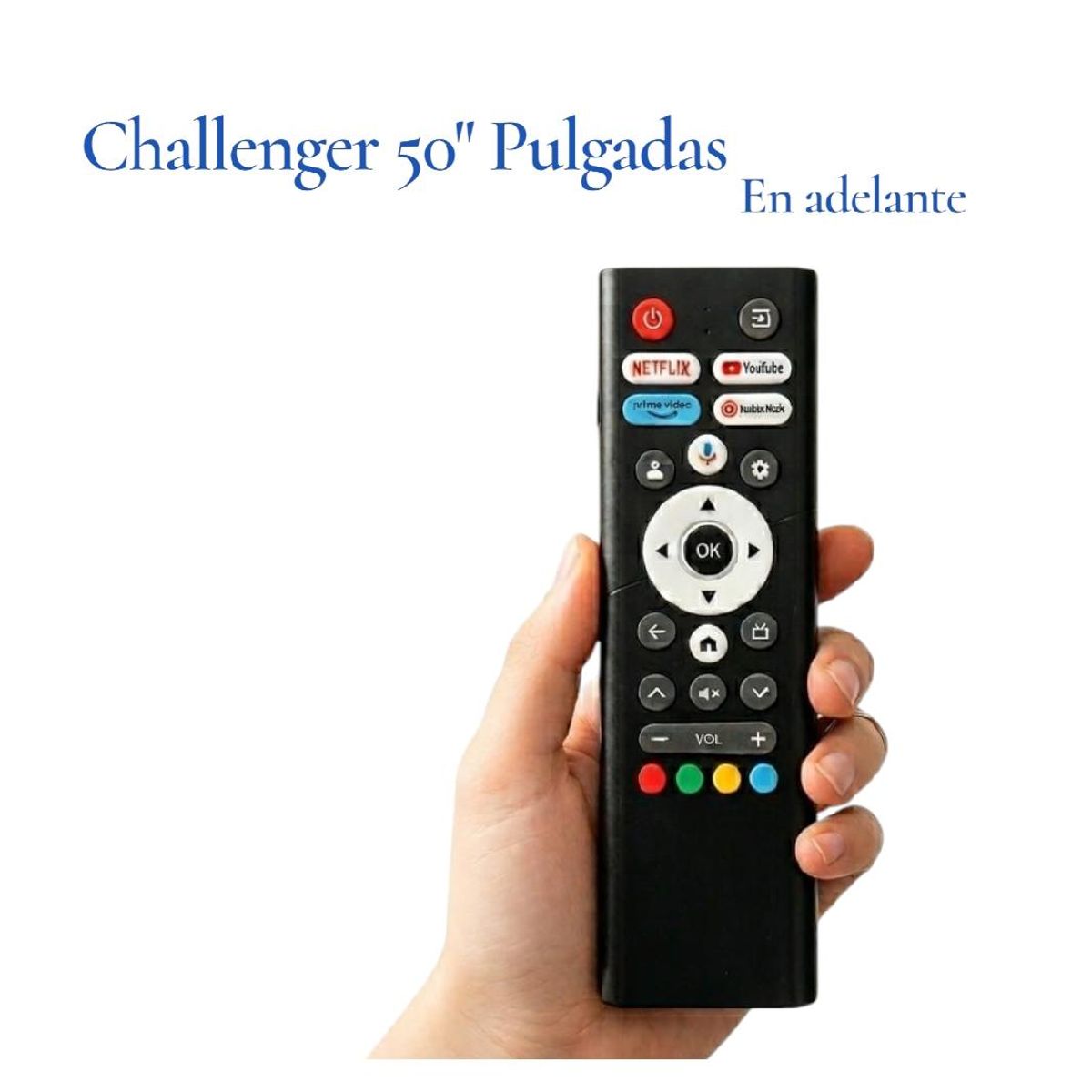 GENERICO - Control Remoto para TV Challenger 50 Pulgadas en Adelante