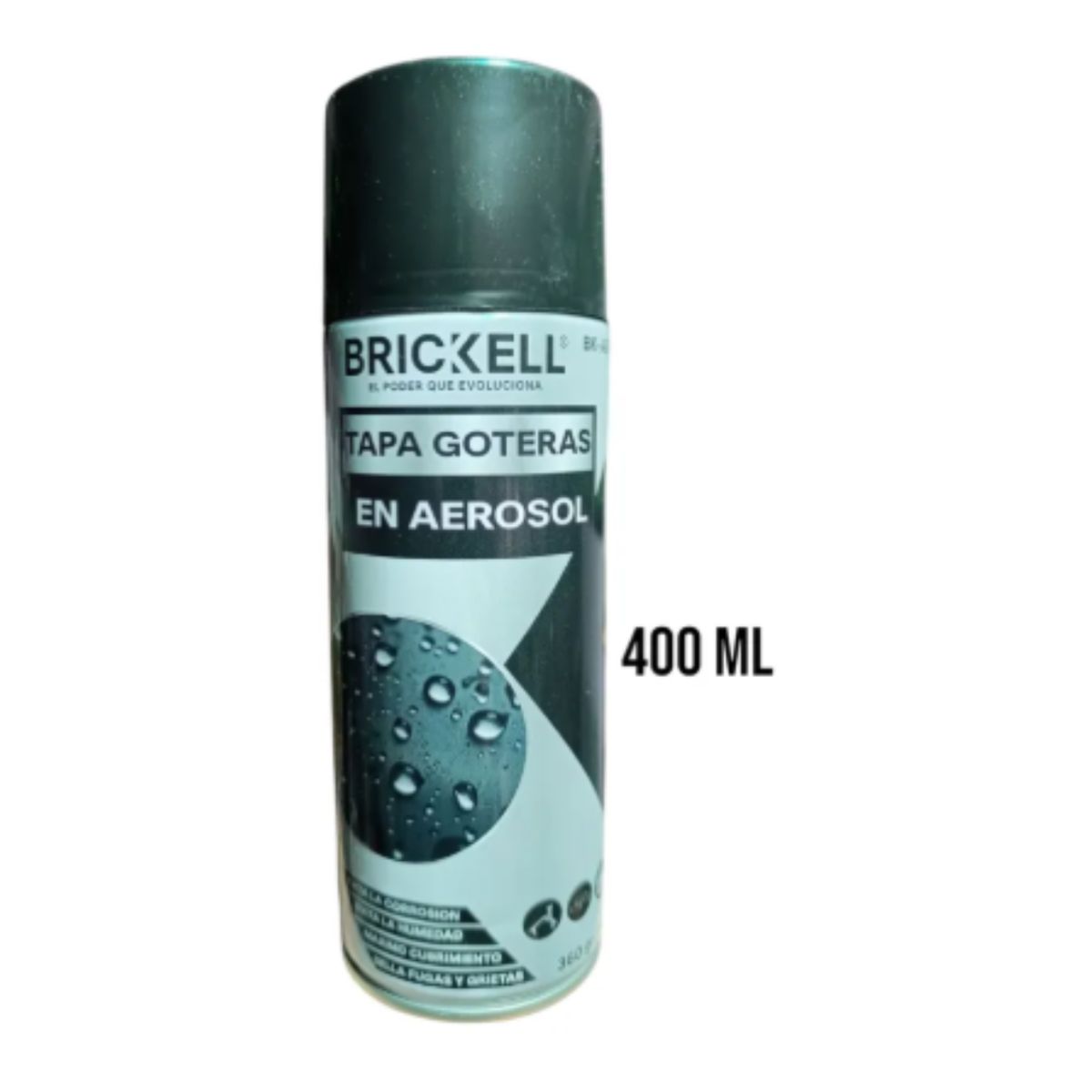 BRICKELL - Tapa Goteras 400ml Negro Brickell