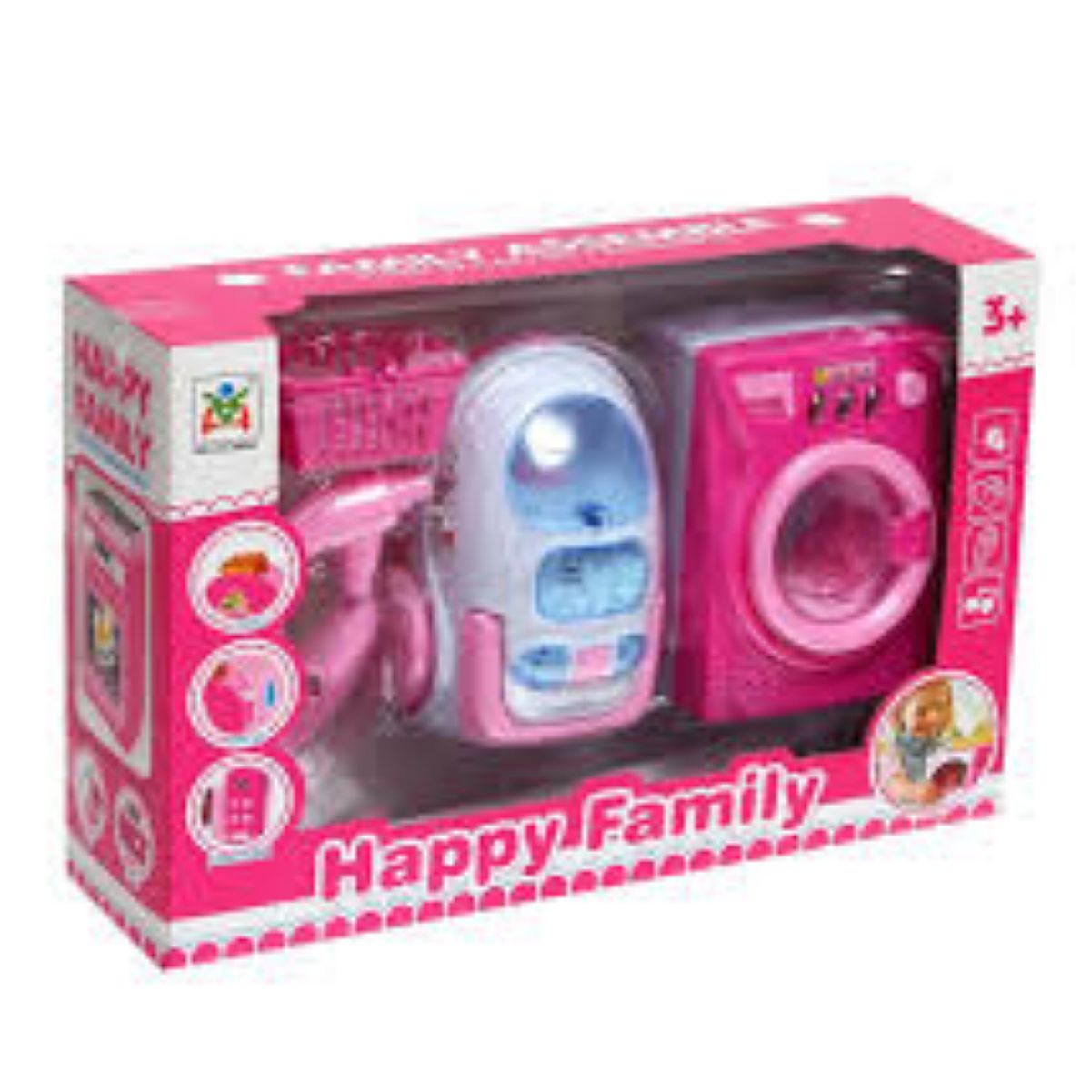 GENERICO - Mini Hogar Brillante  Lavadora y Aspiradora Infantil