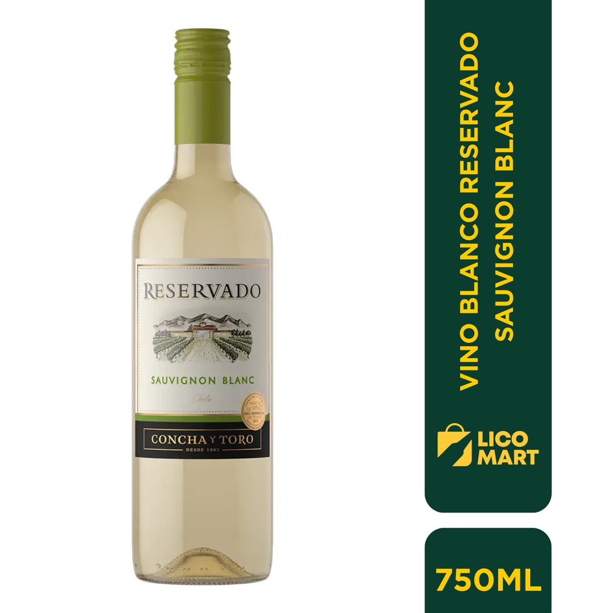 CONCHA Y TORO - VINO BLANCO RESERVADO SAUVIGNON BLANC 750 ML