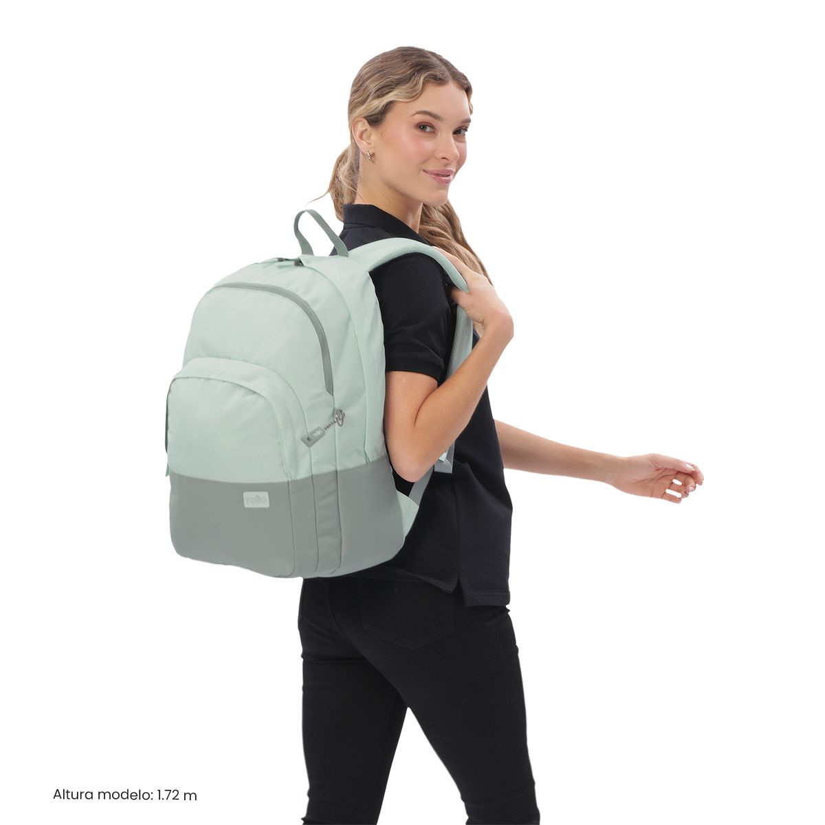 TOTTO - Morral Mochila Toluca Porta Pc 16'' Para Mujer Verde Totto