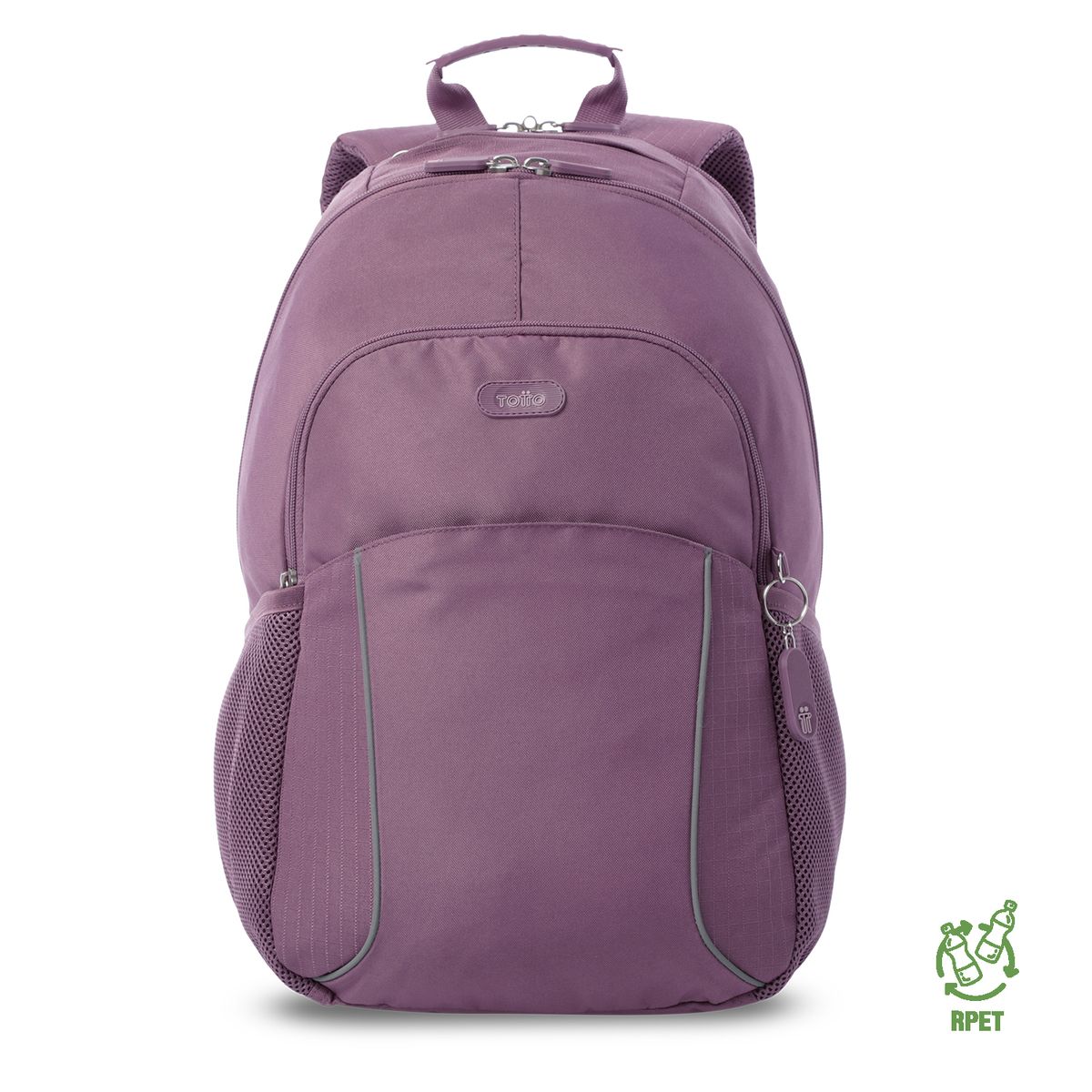 TOTTO - Morral Mochila Cambri Porta Pc 15.4'' Mujer Morado Totto
