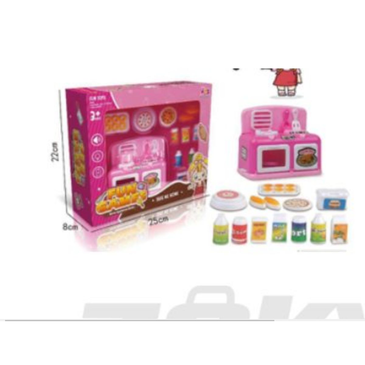 GENERICO - Mega Set Hogar Feliz Infantil  Cocina, Lavadora, Aspiradora y Centro de Planchado con Accesorios