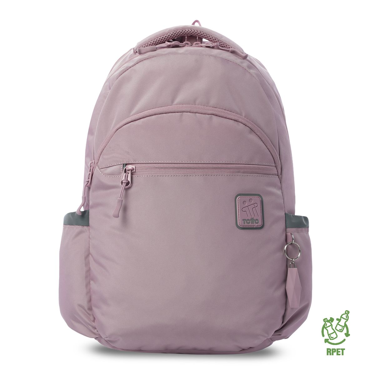 TOTTO - Morral Mochila Indo Porta Pc 15'' Para Mujer Rosado Totto