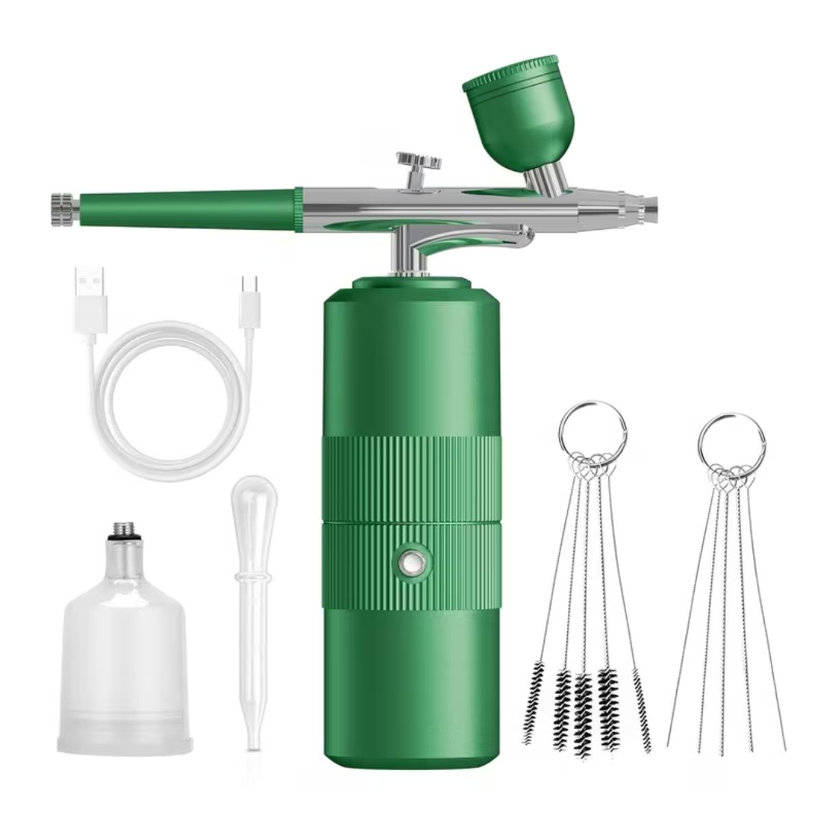 GENERICO - Aerógrafo Inalámbrico Con Compresor Recargable  Kit Profesional Para Uñas, Pasteles y Pintura