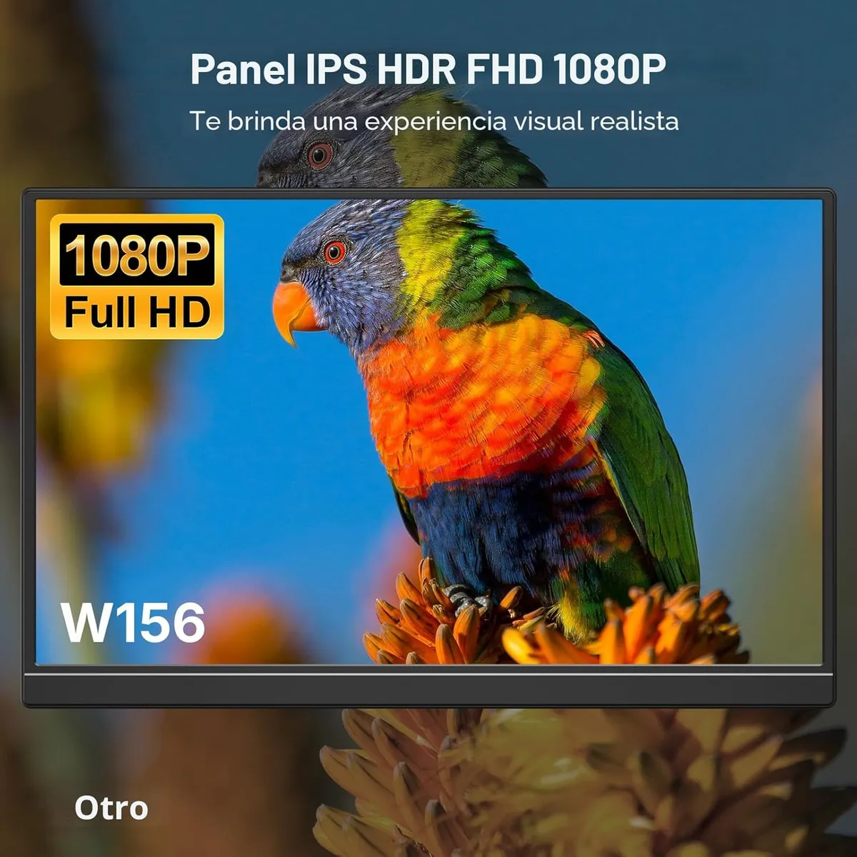 AMERICAN GENERICS - WGK Monitor portátil de 15.6 pulgadas 1080P FHD Display de viaje