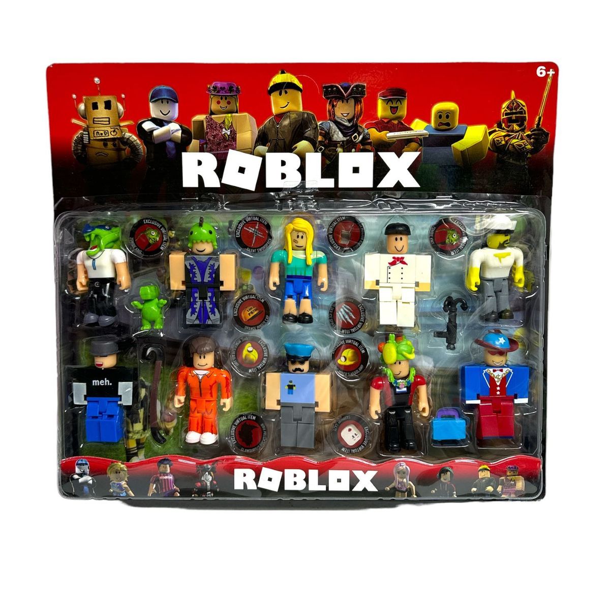 GENERICO - Muñecos Set Blíster Juguetes roblox x10 personajes