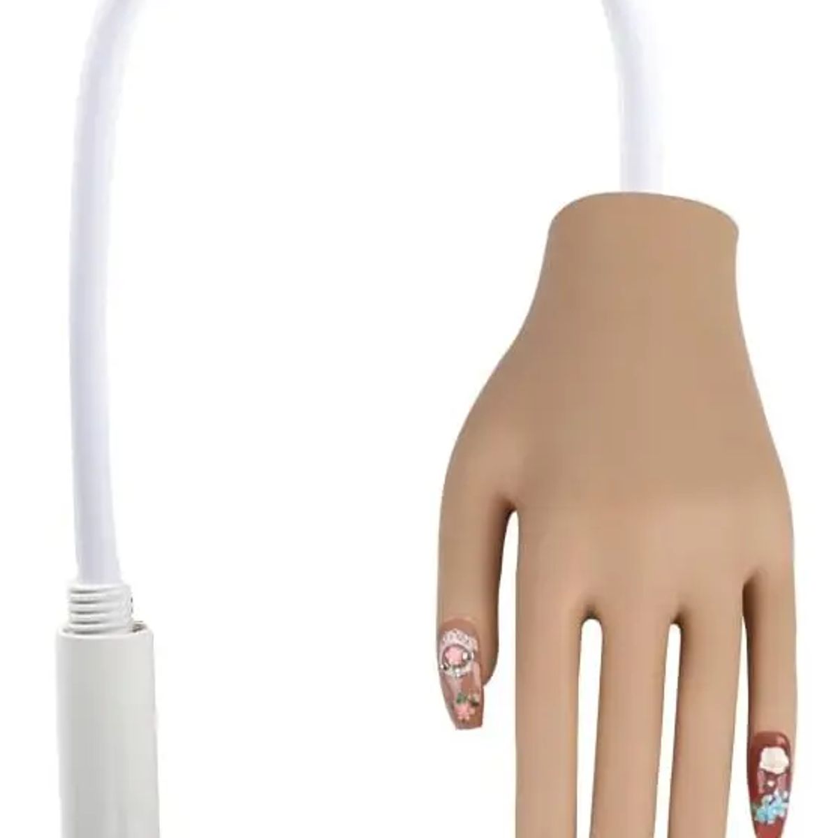 GENERICO - Mano para practica de Manicure Con Soporte Y Accesorios