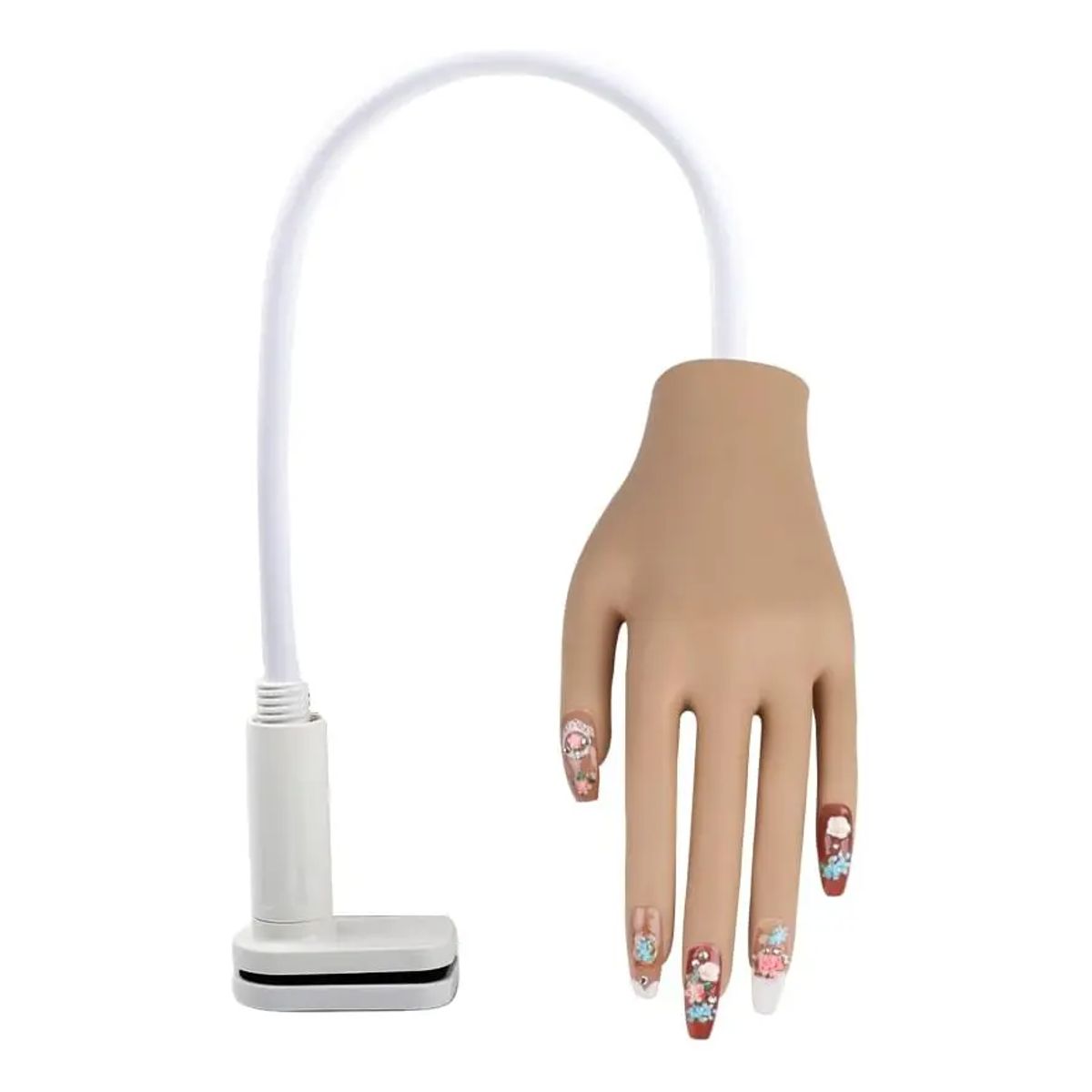 GENERICO - Mano para practica de Manicure Con Soporte Y Accesorios
