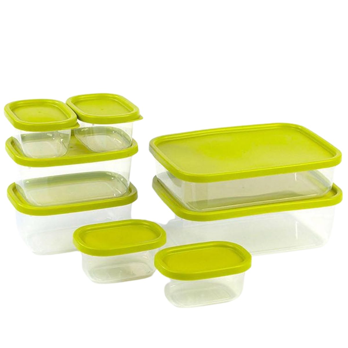 BUFFER FLASK - Set x8 Tuppers Herméticos Para Alimentos  Recipientes De Cocina Multi Tamaño Con Tapas