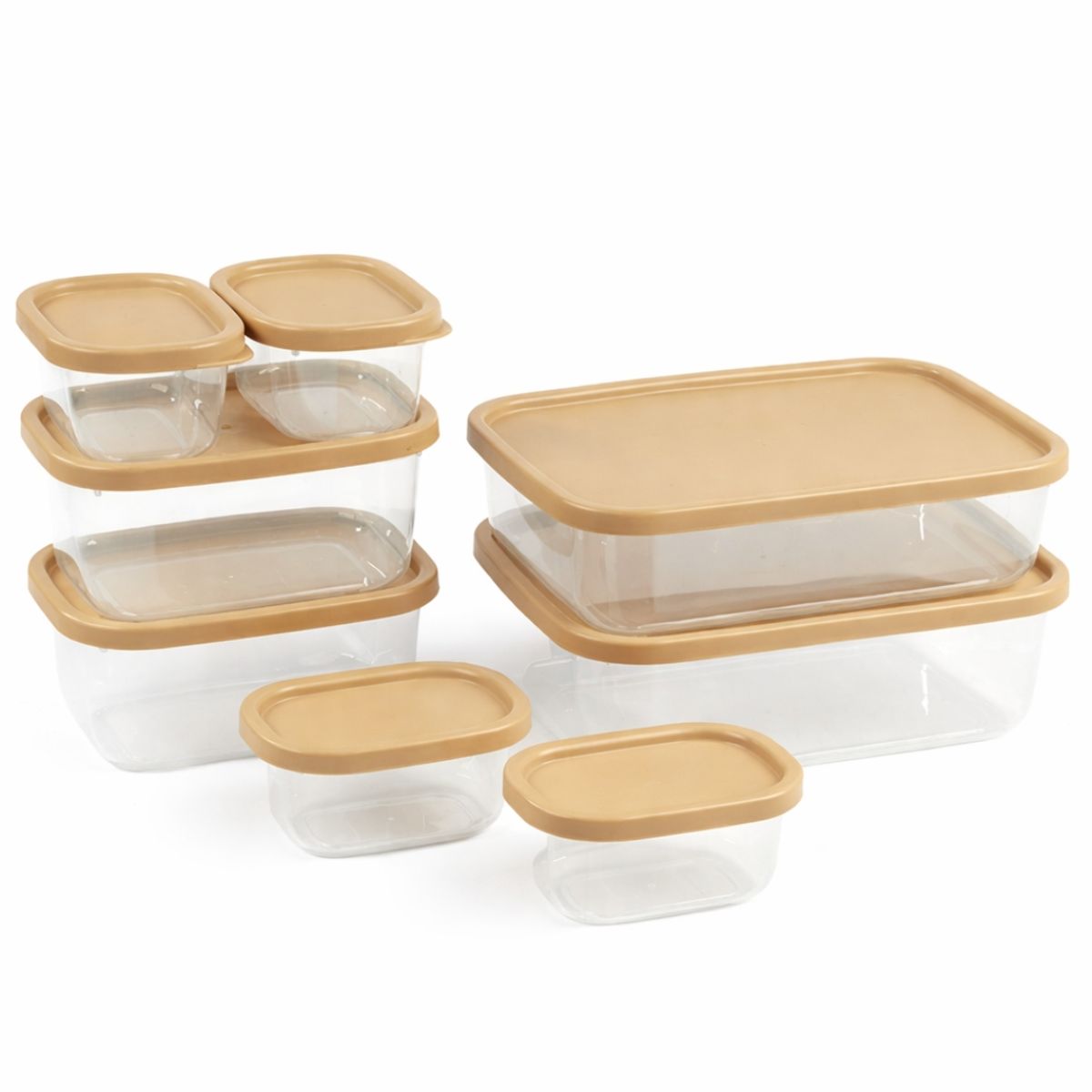 BUFFER FLASK - Set x8 Tuppers Herméticos Para Alimentos  Recipientes De Cocina Multi Tamaño Con Tapas