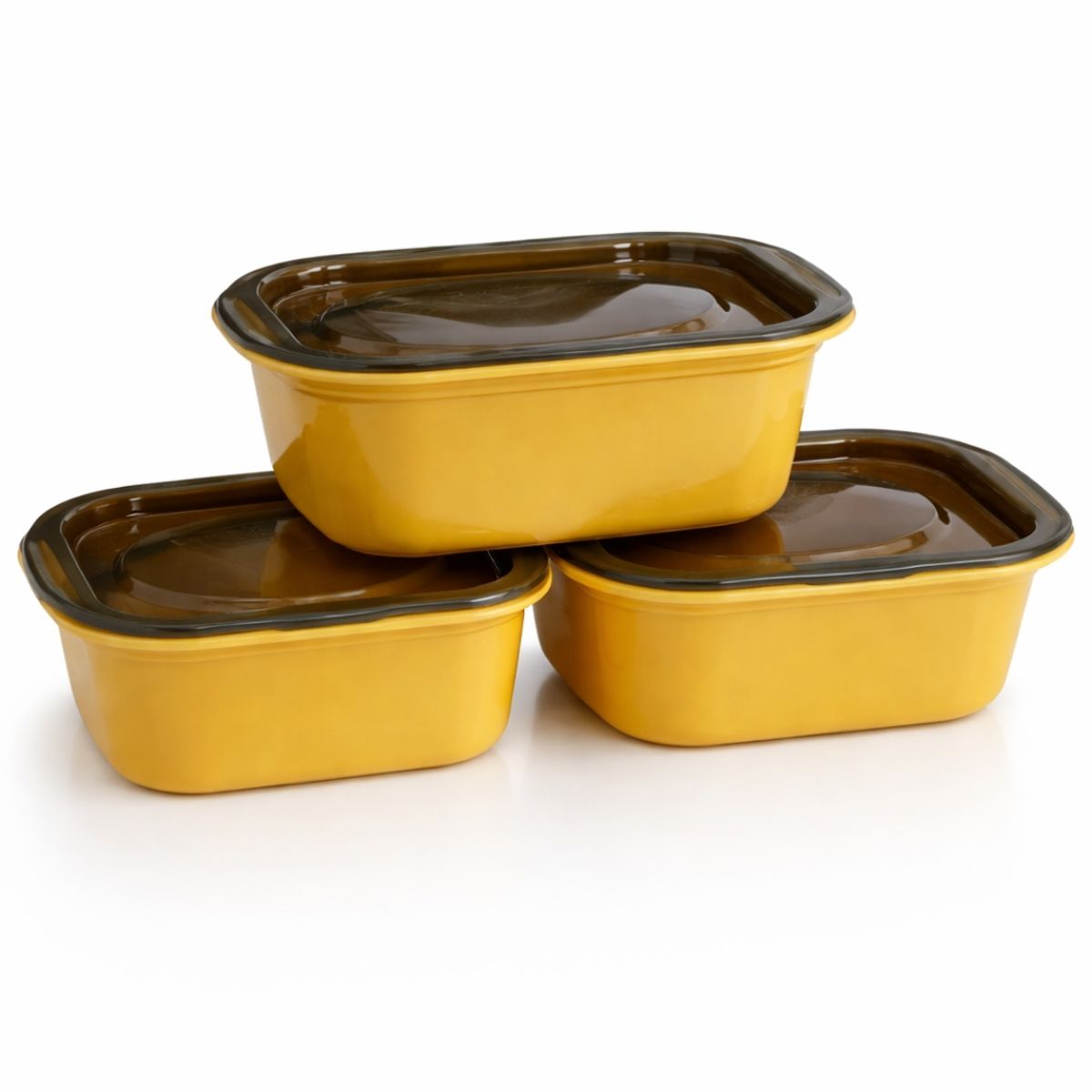 BUFFER FLASK - Set x3 Contenedores Herméticos Para Alimentos Con Tapa  Multi Tamaño