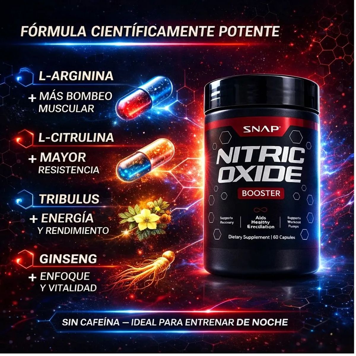 GENERICO - NITRIC OXIDE Boost your physical and mental performance