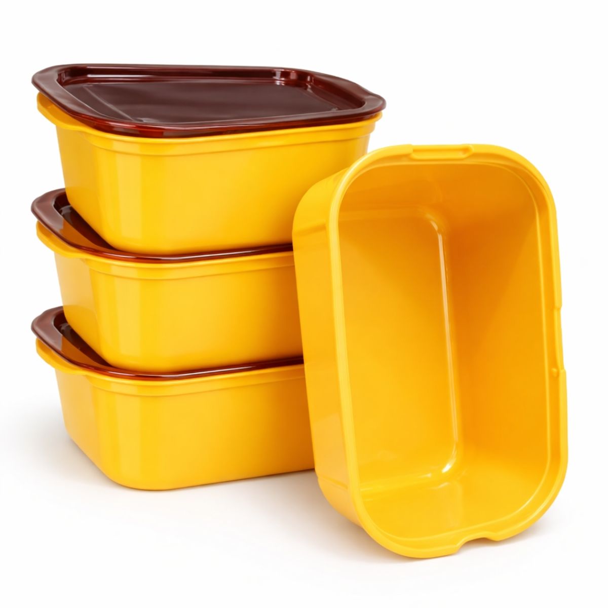 BUFFER FLASK - Contenedores Herméticos Apilables x3  Mantén Tus Alimentos Frescos y Ordenados