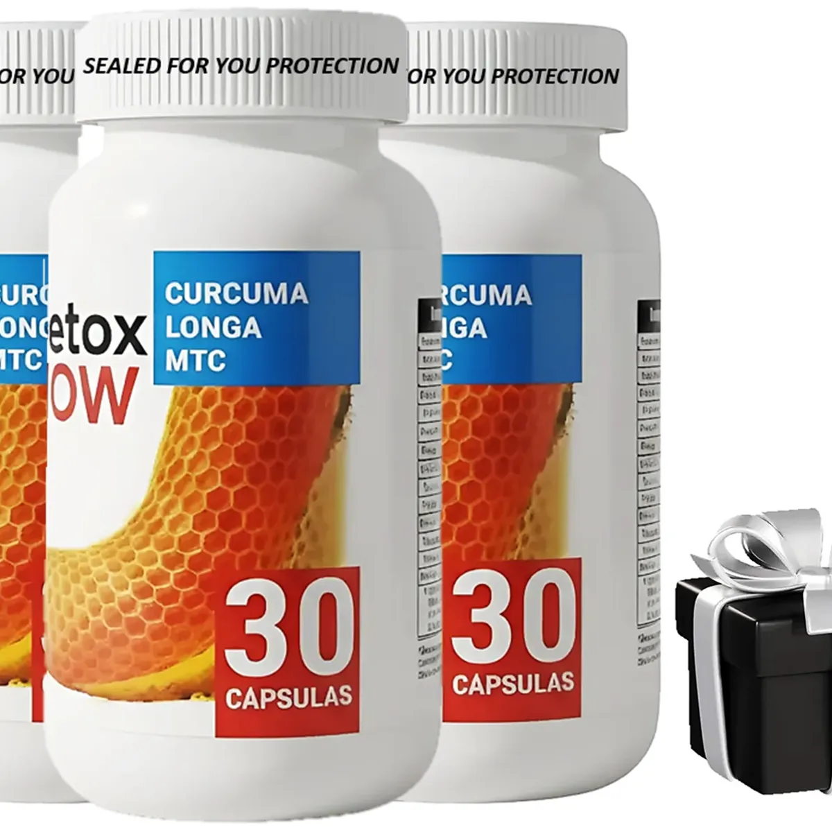 GENERICO - 3 Original Americano 30 Super Capsulas X Detox now Frasco Sin Sabor