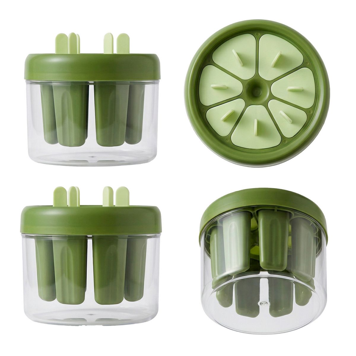 GENERICO - Molde Para Helados Paletas Caseras Pack X8 Desmolde Rápido