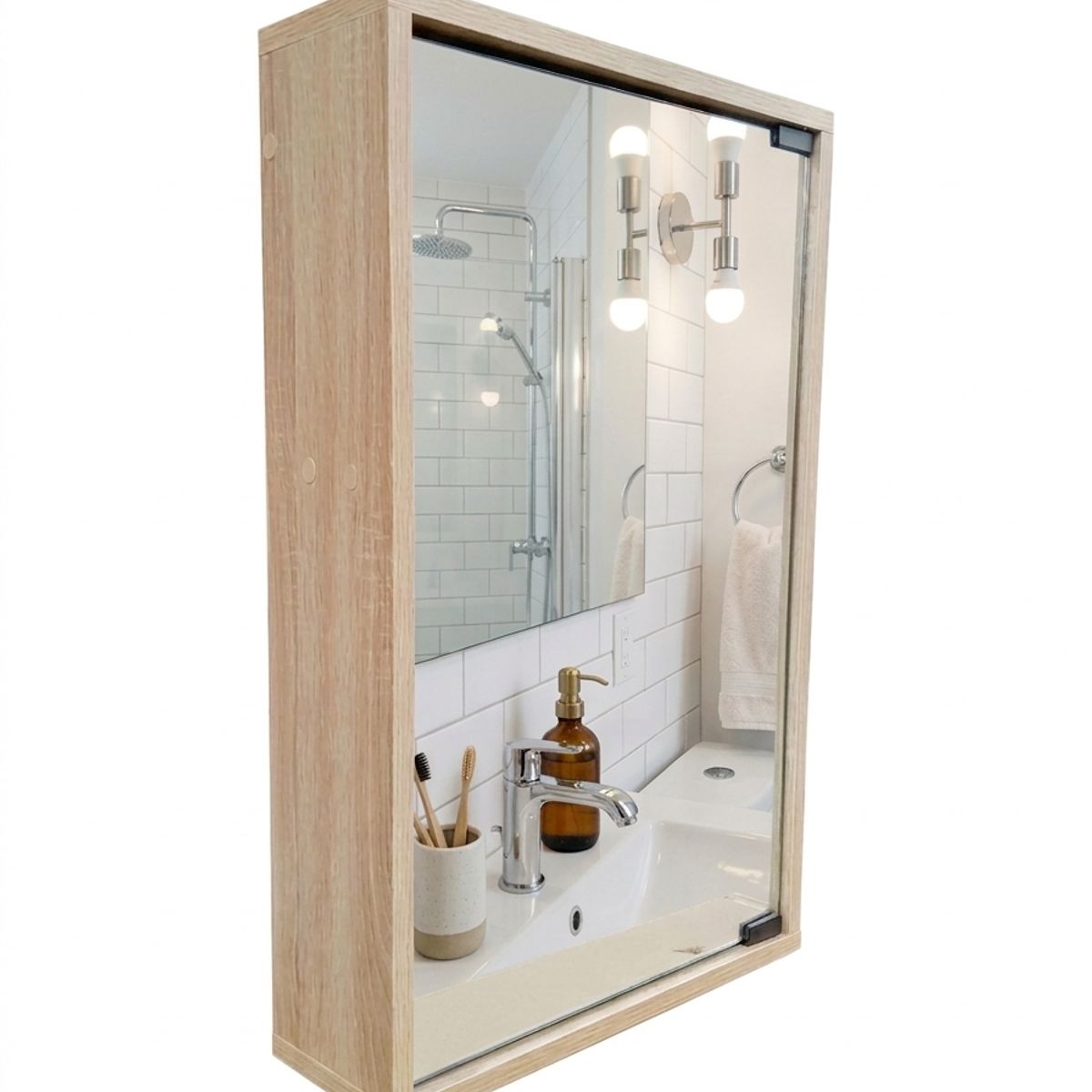 MAOS - Mueble Gabinete Para Baño Repisa Flotante