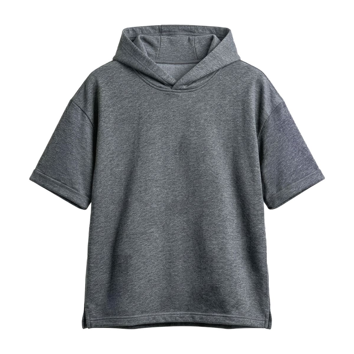SYK - Camiseta Con Capota Oversize Para Hombre Gris