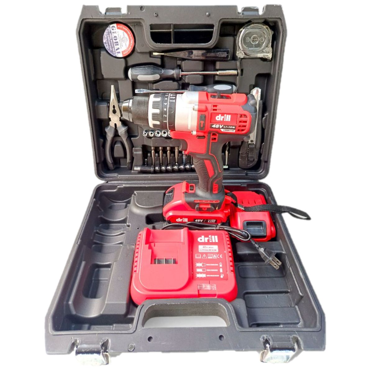 GENERICO - TALADRO PERCUTOR DRILL TA48RK 48V ROJO