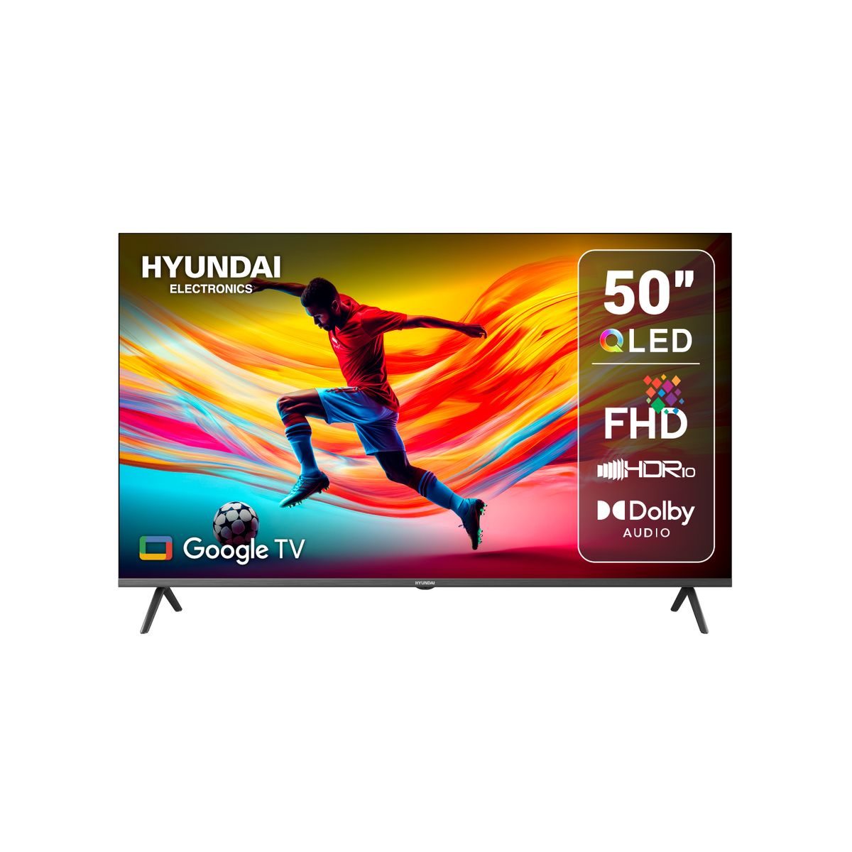 HYUNDAI - Televisor Hyundai Smart Tv 50 Pulgadas QLED - Google TV
