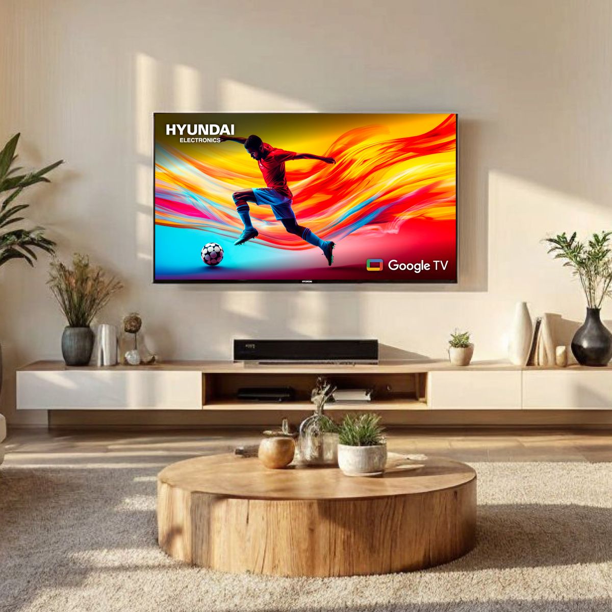 HYUNDAI - Televisor Hyundai Smart Tv 50 Pulgadas QLED - Google TV