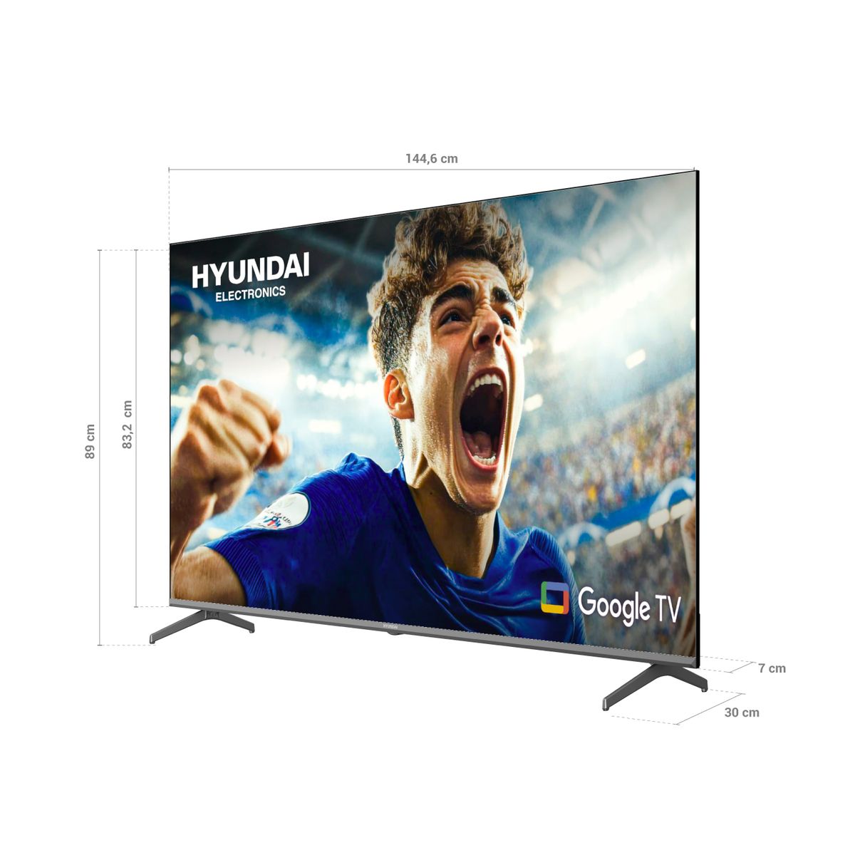 HYUNDAI - Televisor Hyundai 65 Pulgadas 4k Smart Tv Google Tv HYLED6512G