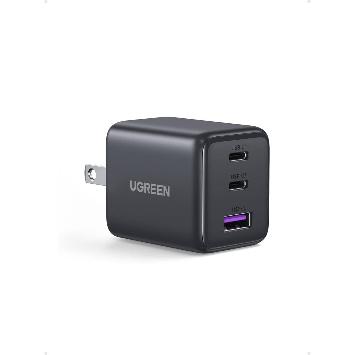 UGREEN - UGREEN Cargador USB C de 30W con 3 puertos, Compacto GaN II con Carga Rápida,