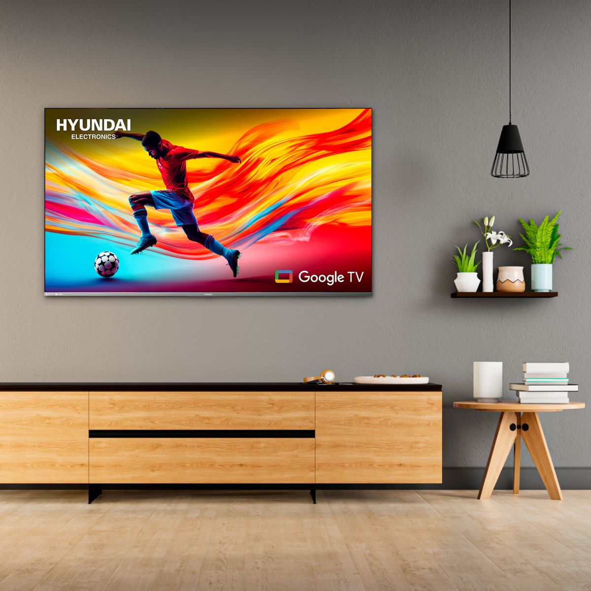 HYUNDAI - Televisor Hyundai 65 Pulgadas 4k Uhd Qled Smart Tv HYLED6513QG