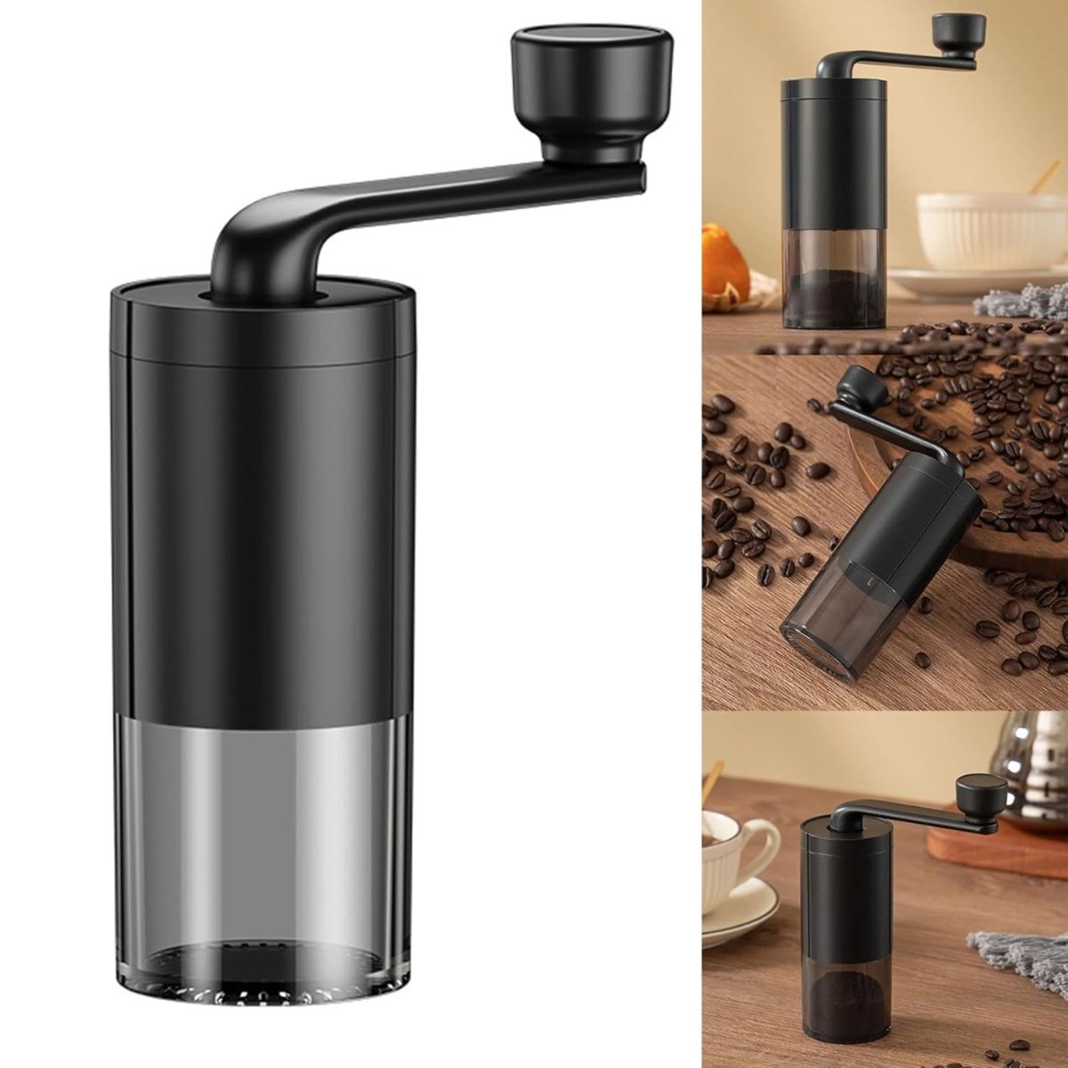 GENERICO - Molinillo De Café Manual Con Manivela Ajustable Moledor De Café Para Granos