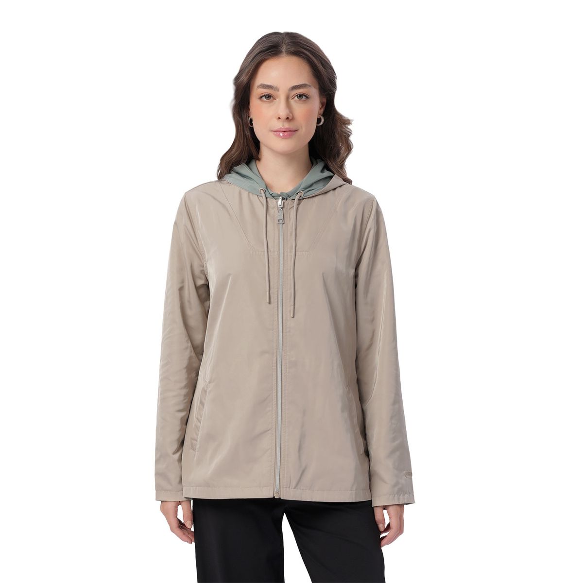 TOTTO - Chaqueta Doble Faz Con Capota Baccat Beige Mujer Totto