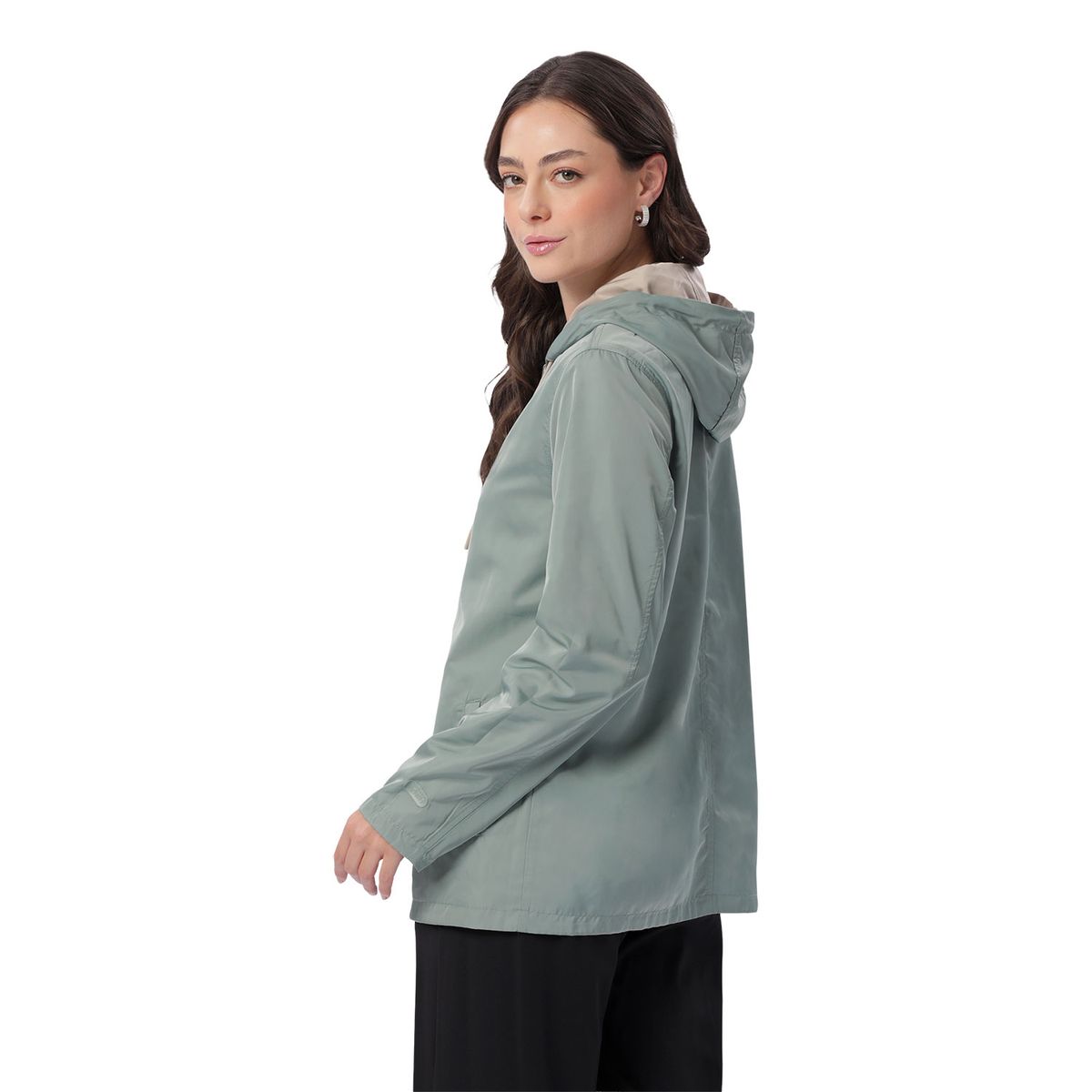 TOTTO - Chaqueta Doble Faz Con Capota Baccat Beige Mujer Totto